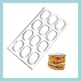Baking Pastry Tools Dacquoise Cake Mould Acrylic Cookie Mod Makaron Dessert Bakery Japan Diy Baking Tool T200524 Drop Delivery Home Dhdjg