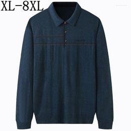 Men's Sweaters 7XL 6XL 8XL Autumn Winter Wool Sweater Man Fashion Loose Oversized Mens Top Quality Christmas Jumper Men Pull Homme