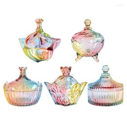Storage Bottles European-style Home Decoration Jars Dream Colourful Glass Dresser Jewellery Desk Sundries Candy