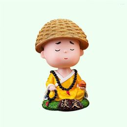 Interior Decorations Dancing Toys Monk Car Dashboard Ornament Home Office Desktop Tabletop Decoration