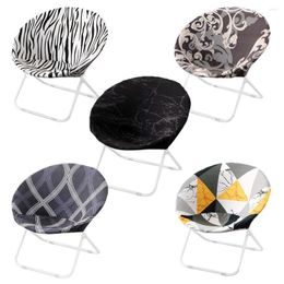 Chair Covers Elastic Stretch Spandex Saucer Seat Only Washable Moon Sofa Slipcovers Office Home Round Folding