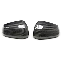 Car Carbon Fiber Side Mirror Cover Caps for Audi Q2 Q2L SQ2 Q3 RSQ3 2018-IN Rear View Wing Shell Modified Parts