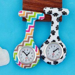 Pocket Watches Fashion Colourful Silicone Brooch Tunic Fob Stainless Dial Accept OEM Service ALK VISON