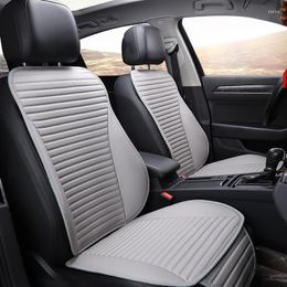 Car Seat Covers Easy Clean Not Moves Cushions Accessories Four Seasons Universal Pu Leather Non Slide Seats Cover Water Proof E5 X30