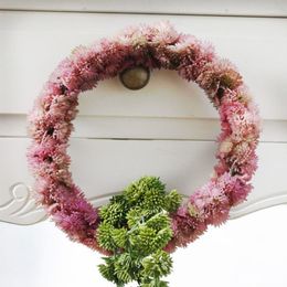 Decorative Flowers Artificial Flower Wreath Greek Soft Rubber For Diy Home Party Shop Decoration Plants Wedding Display Ornaments
