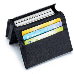 Business Card Bag New Multifunctional Casual First Layer Cowhide Creative Storage Coin Purse Unisex Wallet