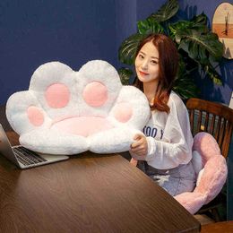 Cute Teddy Bear Leg Pillow Plush Toy Cartoon Filled Soft Animal Seat Cushion For Girls Home Indoor Carpet Sofa Cushion decor J220729