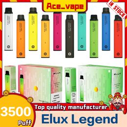 ELUX LEGEND Disponibla E Cigaretter 3500 Puffs Vape Pen 1500mAh Battery F￶r￥ngare Stick Vapor Kit 2% 10 ML Pre Filled Patron Device Geek Bar Elf Bars