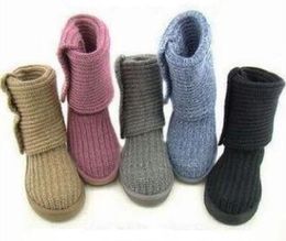 2022 new fashion Snow Boots Women Boots Boots Classic Design Knitting Woollen Yarn Tall Short Keep Warm Hot Sell Aus Women top quality