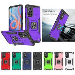 Heavy Duty Hybrid 360 Rotating Ring Stand Cases Military Grade Magnetic For RedMi 9A 9C 10A 10C Note 11 Pro POCO C40 M4 X4 A1 XiaoMi 12U 11 12 12T 12X
