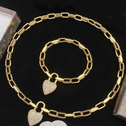Nuovi prodotti Collane e bracciale a placcati in oro per braccialetti per donne braccialetti alla moda Collana Gioielli a catena