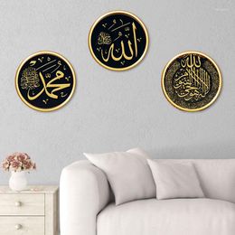 Wall Stickers DIY Decal Eid Mubarak Culture Muslim Art Murals Ramadan Round Bedroom Living Room Home Decoration