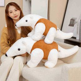 Cute Pangolin Anteater Simulation Animal Lifelike Stuffed Cuddle Home Decoration Pop ldren Toys ldren Christmas Gift J220729