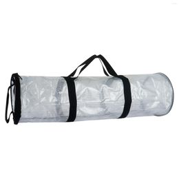 Storage Bags Christmas Wrapping Paper Bag Heavy Duty PVC Clear With Handle And Zipper Tear Proof Dut