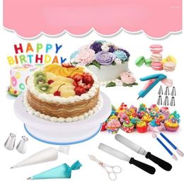 KitchenQuip Cake Decorator Kit Set W/ Turntable, Nozzles, Fondant Tools &  More For Pro Baking Perfect For DIY Cakes & Pastries From Lanmmg, $39
