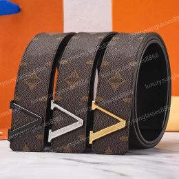 Fashion Luxury Plaid Old Flower Striped Leather Belt Designer Men039s and Women039s Highquality Belt 38CM with Box8453184