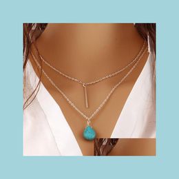 Pendant Necklaces Pendant Necklace Women Fashion Accessories Drop Mtilayer Tassel Chain Necklaces Delivery Jewelry Pendants Dh4Ou