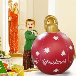 Party Decoration 7 Colors Christmas Outdoor Inflatable Balloons Snowflake/Letter Pattern PVC Ball Holiday Home Ornament