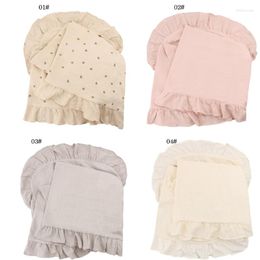 Blankets B2EB 140x140cm Baby Muslin Receiving Blanket Soft Cotton Swaddle Wrap Print Sleeping Bag Infants Bath Towel Stroller Cover