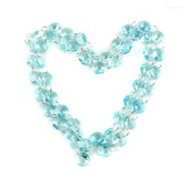 Chandelier Crystal Glass Beads Curtain 1meter Mixed Colour For Pendant DIY Home Wedding Party Event Lighting Accessories