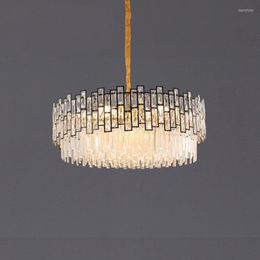 Chandeliers Postmodern Crystal Light Luxury Living Room Lamp Modern Simple Dining Bedroom Decoration Home Lighting