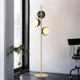 Floor Lamps Metal Tripod Lamp Light Living Room Gold Stand Fan Black