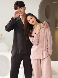 Men's Sleepwear Cotton Pyjama Couple Assorti Long-Sleeve Couples Christmas Pyjamas Sets Winter For Women Nightwear Men Pijamas