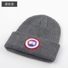 Herren Beanie Winter Unisex Strick Kanada Hut Motorhaube Schädelkappen Strickhüte Klassische Sport Goose Hats Cap Women Casual Outdoor Designer Beanies