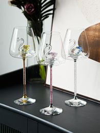 Wine Glasses Luxury Crystal Glass Swan Europe Burgundy Goblet Creative Drinking Home Bar Party Decoration Accessories