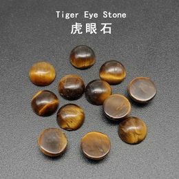 4/6/8/1012/14MM Gemstone Cabochons Natural Synthetic Stone Beads Tiger Eye Cabochons for Earring Necklace Bracelet