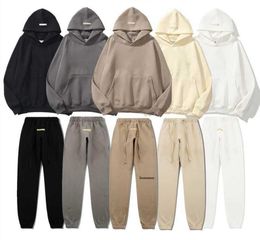 2022 Tasarımcı Erkek Kadın örgü Essentia Kazak Hoodie bahar Boy Sonbahar Korku Ess Silikon Kaykay Yüksek Tanrı Hoody Unisex Kapşonlu