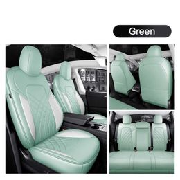 Car Accessories Seat Cover For Tesla Model Y/S High Quality Leather Custom Fit 5 Seaters Cushion 360 Degree Full Covered Model 3 Only Made