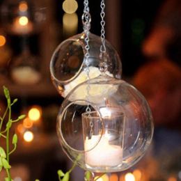 Candle Holders 6CM Hanging Glass Crystal Small Tealight stick Party Wedding 6 8 10 12cm Dropshiping 221108