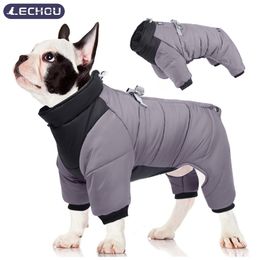 Dog Apparel Winter Clothes Thicken Warm Puppy Jacket French Bulldog Waterproof Coat for Small Medium s Pug Chihuahua Cotton Clothing 221109