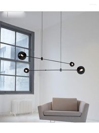 Kronleuchter Postmoderne Linien Glaskugel Led Anhänger Kronleuchter Lampe Geometrisches Design Hängende Lichtlüster Für Schlafzimmer Nachttisch