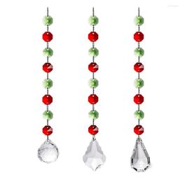 Chandelier Crystal Camal 1pcs Hanging Octagonal Beads Clear 30mm Prisms Suncatcher Light String Pendant Home Ornament Chain