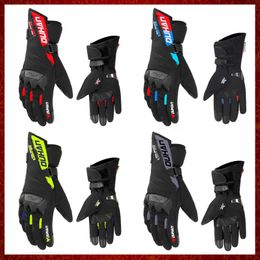 FR11 Motorcycle Gloves Winter Waterproof Heated Guantes Moto Touch Screen Battery Powered Motorbike Racing Riding Gloves