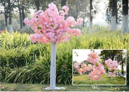 Decorative Flowers Artificial Slik Cherry Blossoms Bunches Wedding Home Party Fake Sakura Stem Silk Flower DIY Chrismas Tree Decorations