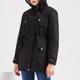 Trench da donna Abbigliamento da donna Manica lunga Portatile Comodo Prevenire la freddezza Giacca Cappotto per la raccolta