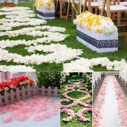Decorative Flowers 3000pcs Marriage Wedding Decoration Artificial Flower Rose Petal Fake Petals For Valentine Party Accessories White Pink