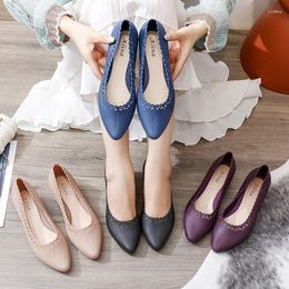 Dress Shoes Pointed Toe Shallow Mouth Women Jelly Wedges Flower Cutout Lace Pumps Female Med-high Heels Sandalias Anti-slip Loafers