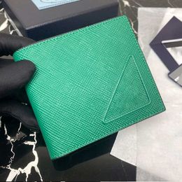 Men designer wallet Women luxury short wallets 5AP Genuine leather card holder fashion triangle Credit purse with box dust bag