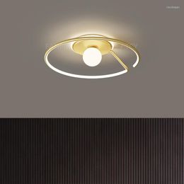 Chandeliers BDG Modern Ceiling Chandeleir Study Children's Room Bedroom Led Chandeleirs Gold/Black/White Indoor Light Lustre