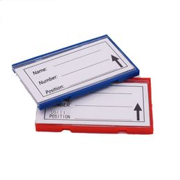 Retail Supplies Plastic Item Commodity Label Tag Tab Sign Name Card Holders Warehouse Storage Shelf Soft Strong Magnetic on Back 20pcs