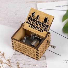 Decorative Objects Figurines Stranger Things Beautiful Picture Printed Music Box Holiday birthday Gift for Friends kids Melody Never Ending Story 221108