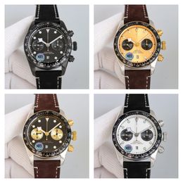 Montre De Luxe mens watches wristwatch 41mm 7750 chronograph mechanical movement steel case luxury watch designer Relojes Wristwatches