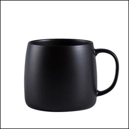 Mugs Muzity Ceramic Mug Porcelain Matte Coffee Or Tea 450Ml Breakfast Milk Drinkware T200506 Drop Delivery Home Garden Kitchen Dining Dhcox