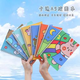 Small Notebook Cartoon Fun A5 Coil Book Student Stationery Learning Office Note Loose-leaf