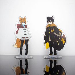 Keychains Childe Genshin Impact Figures Ganyu Character Cute Acrylic Stand Model Plate Desk Decor Standing Sign Great Fans Gifts