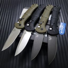 Benchmade 9070/9070BK Claymore Folding Knife 3.6 "CPM-D2 Cobalt Black Blade Grivory Handle Outdoor Camping Auto Pocket Knives BM42 9070BK-1 8551 8551BK Automatiska verktyg